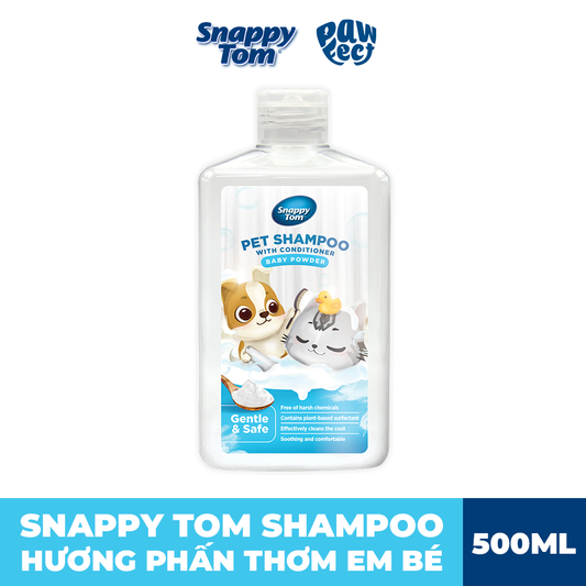 Snappy Tom Pet Shampoo With Conditioner Baby Powder 500ml