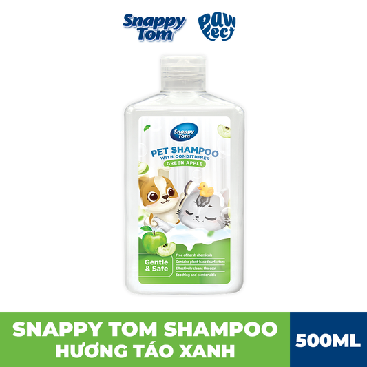 Snappy Tom Pet Shampoo With Conditioner Green Apple 500ml
