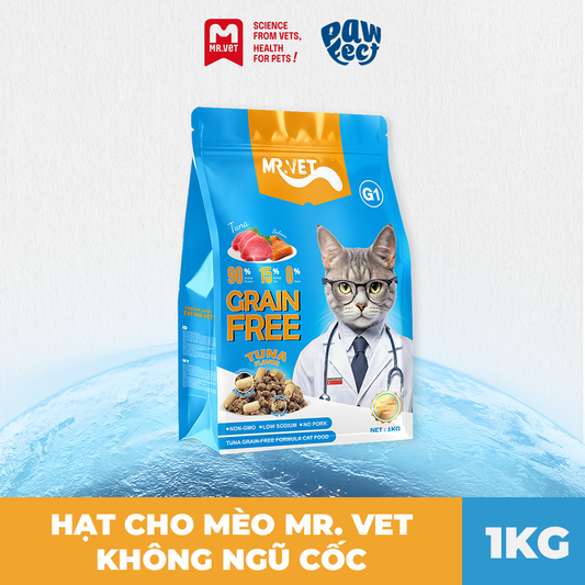 Mr. Vet G1 Grain-Free Thức Ăn Hạt Cho Mèo 1kg