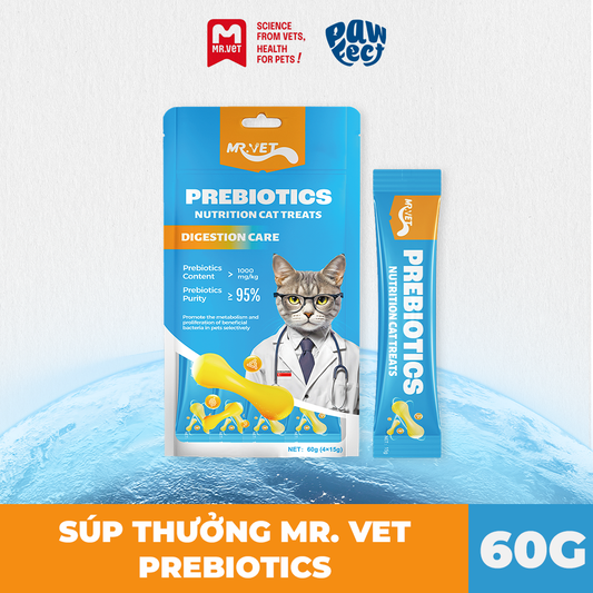 Mr. Vet Súp Thưởng Cho Mèo Vị Prebiotic 60g