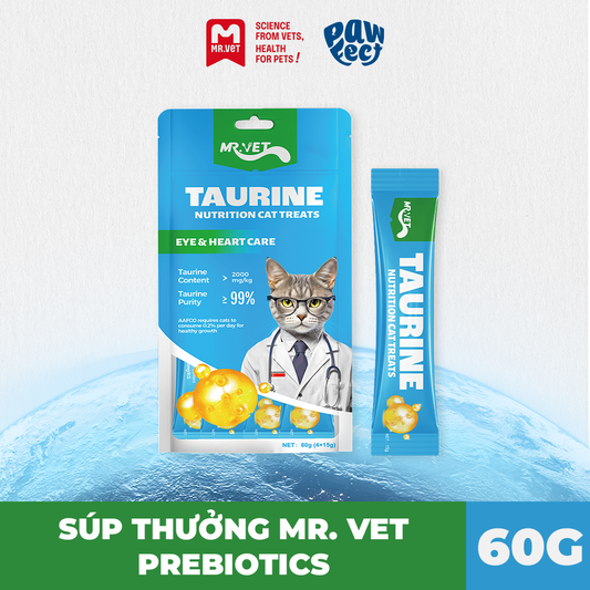 Mr. Vet Súp Thưởng Cho Mèo Vị Taurine 60g