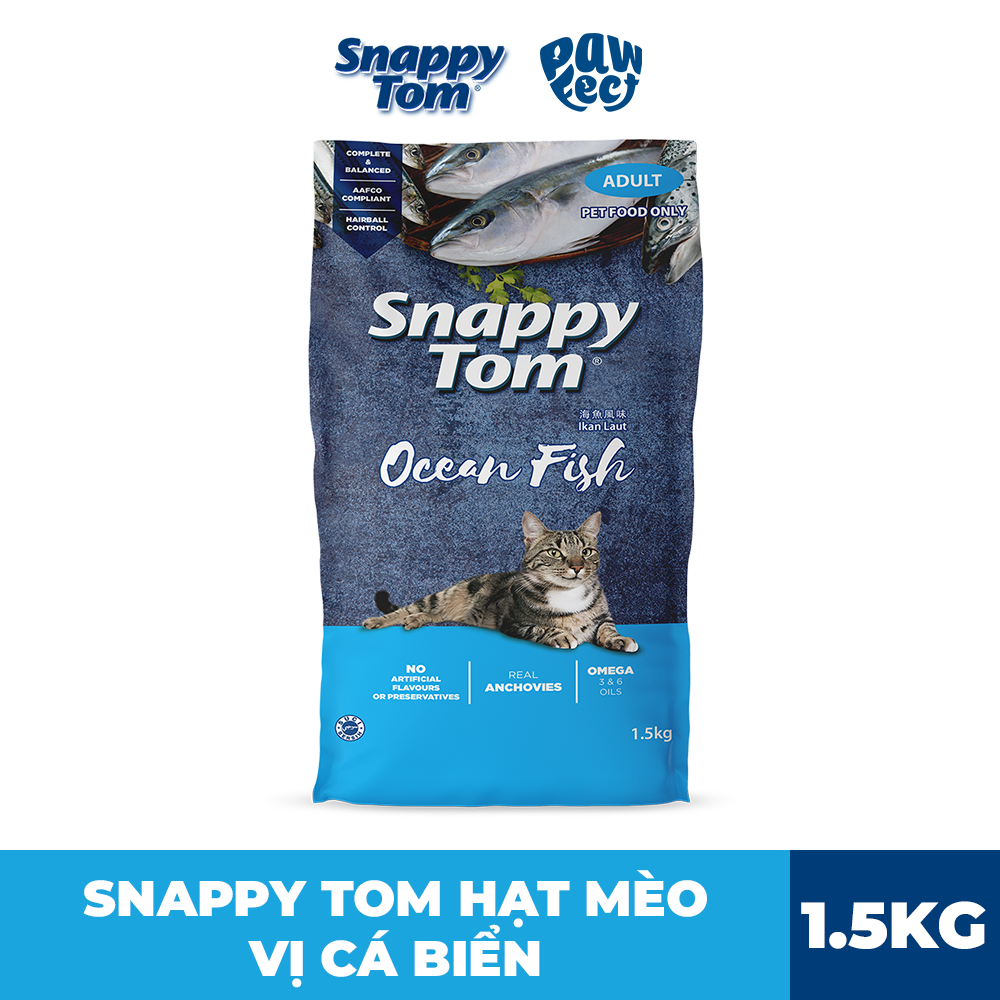 Snappy Tom Hạt 8kg Vị Cá Biển