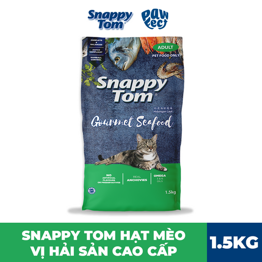 Snappy Tom Hạt 1.5kg Vị Hải Sản Thượng Hạng
