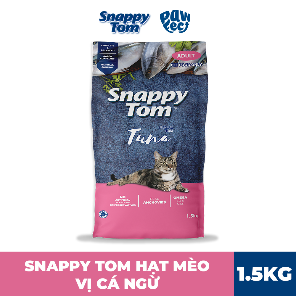 Snappy Tom Hạt 1.5kg Vị Cá Ngừ