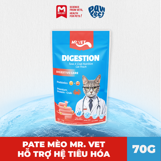 Mr. Vet Pate Cho Mèo 70g Digestion