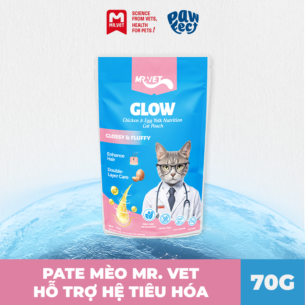 Mr. Vet Pate Cho Mèo 70g Glow