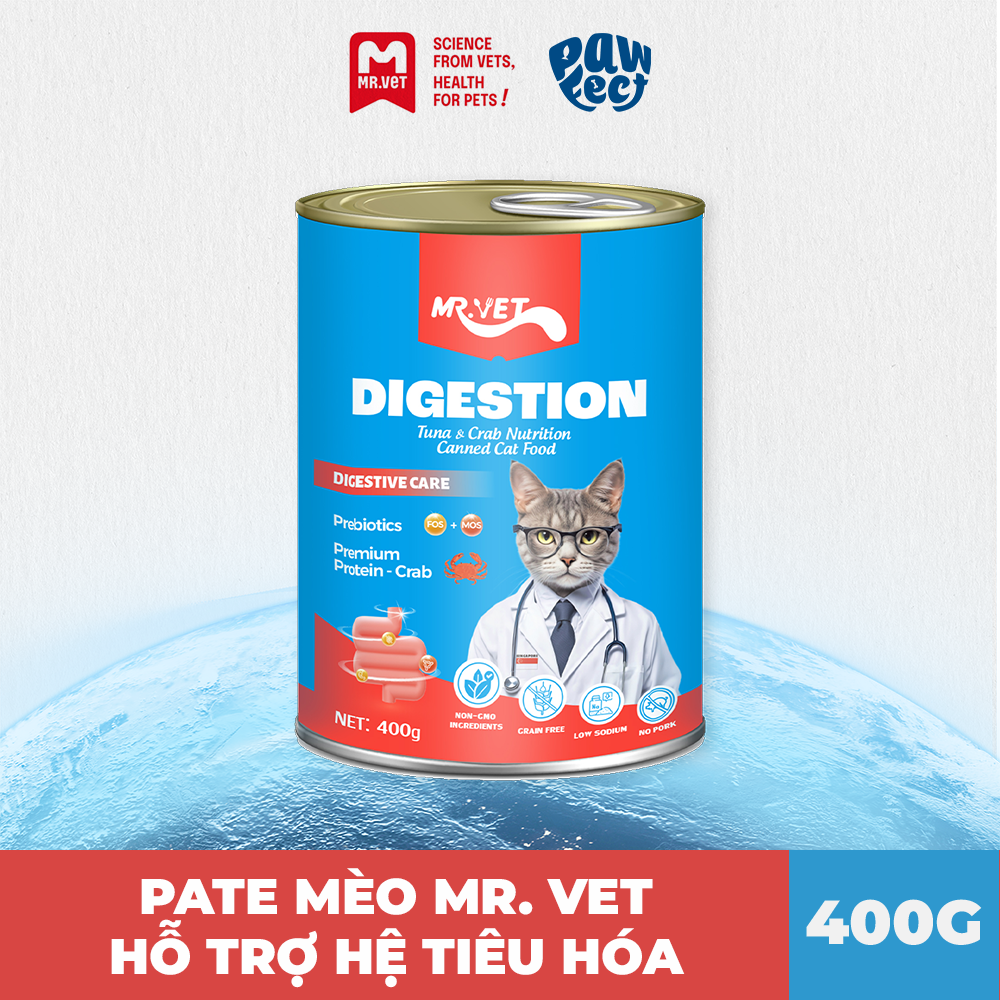 Mr. Vet Pate Cho Mèo 400G Digestion