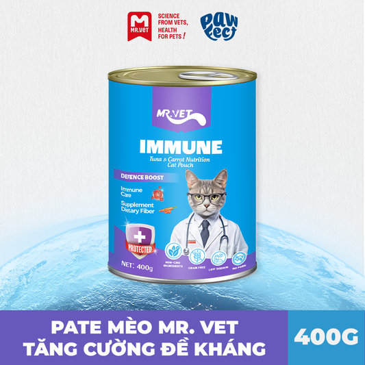 Mr. Vet Pate Cho Mèo 400G Immune