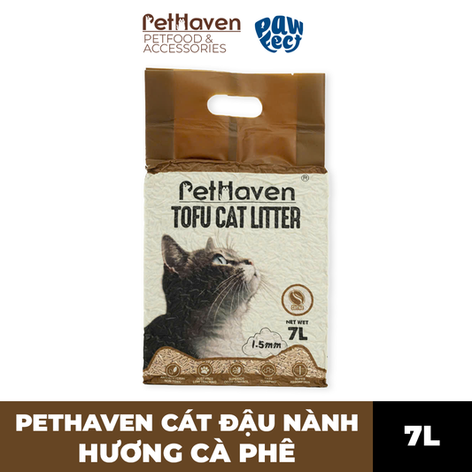 Cát Vệ Sinh Cho Mèo Cát Đậu Nành PetHaven 7L - Hương Cà phê