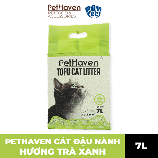 Cát Vệ Sinh Cho Mèo Cát Đậu Nành PetHaven 7L - Hương Trà Xanh