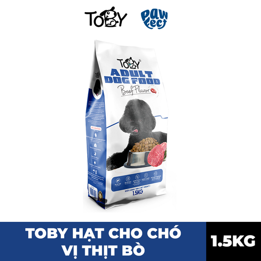 TOBY Thức Ăn Hạt Cho Chó Trưởng Thành Vị Bò 1.5kg