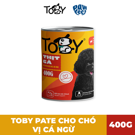 TOBY Pate Cho Chó 400g Vị Thịt Gà
