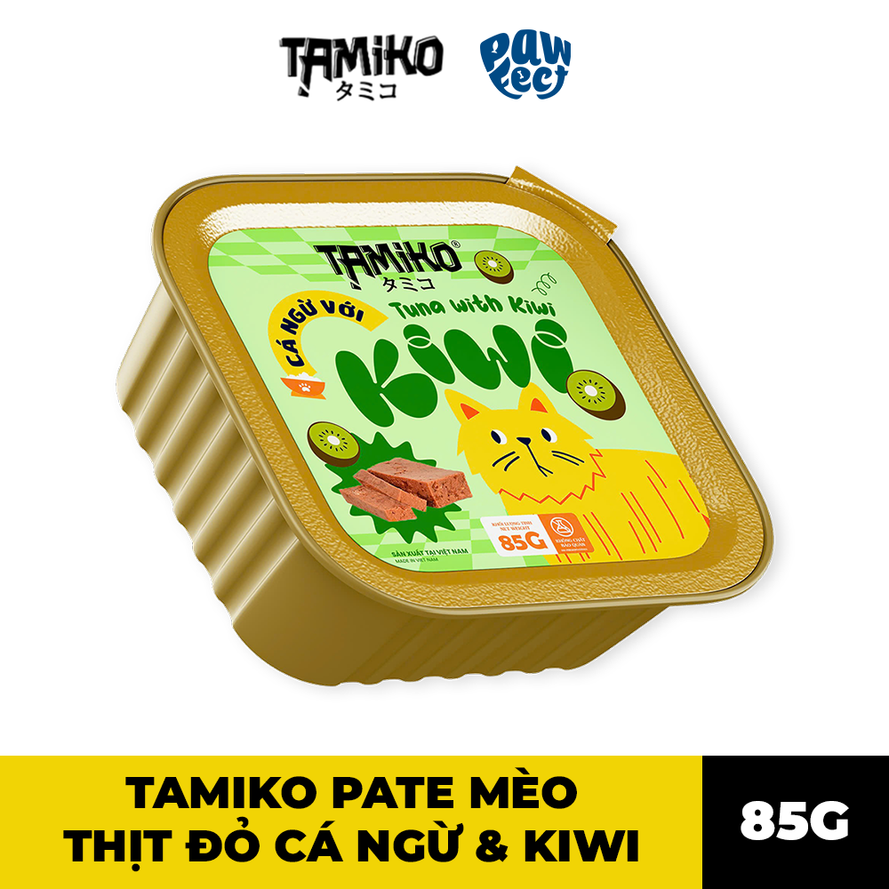 Tamiko Pate 85g Cho Mèo Vị Cá Ngừ & Kiwi