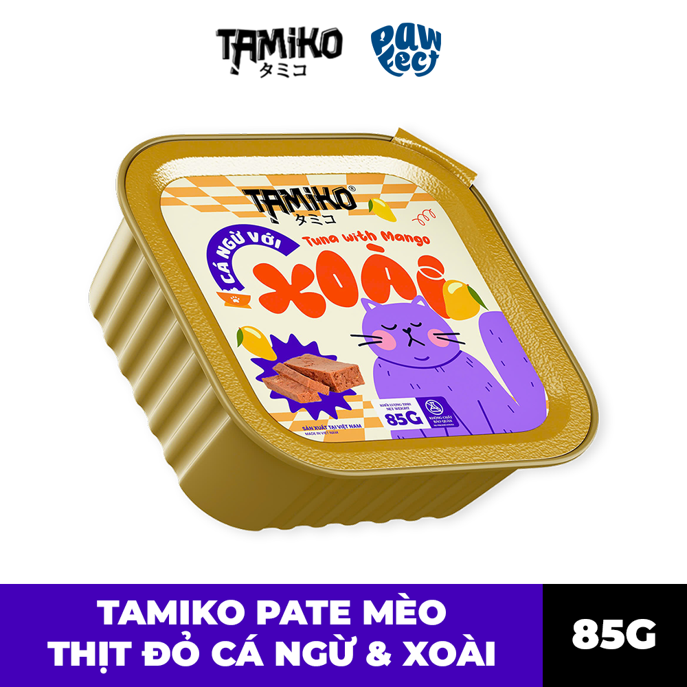 Tamiko Pate 85g Cho Mèo Vị Cá Ngừ & Xoài