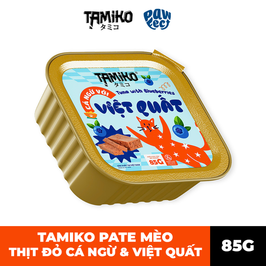 Tamiko Pate 85g Cho Mèo Vị Cá Ngừ & Việt Quất