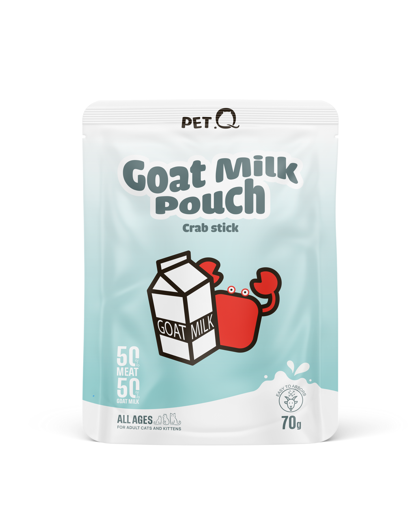 PetQ Pate Sữa Dê 70g Vị Thanh Cua