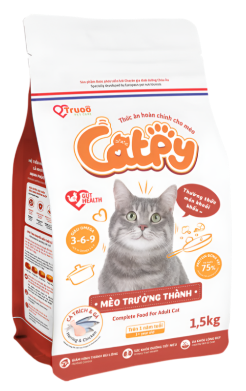 CATPY VỊ CÁ TRÍCH & GÀ - Tiệm Spa Bốn Chân