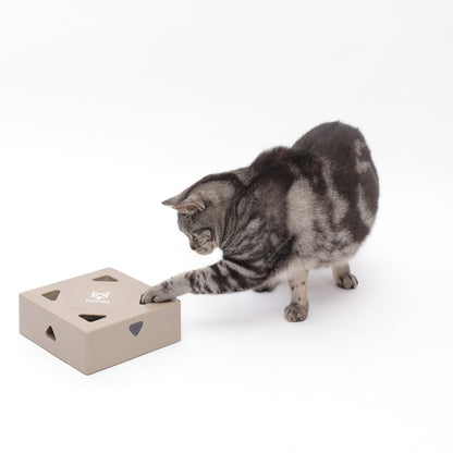 FOFOS Hộp Lông Vũ Ngẫu Nhiên Bản USB – Đồ Chơi Tương Tác Tự Động Cho Mèo 17.7x17.7x6.5cm