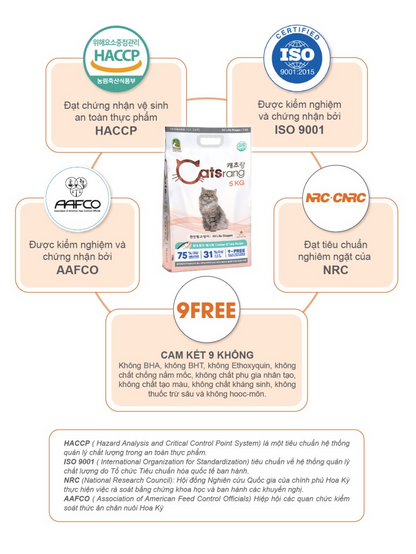 Catsrang Thức Ăn Hạt Dành Cho Mèo Ở Mọi Lứa Tuổi Túi 3kg