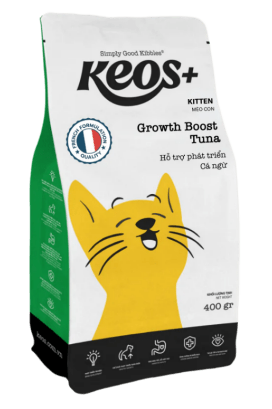 KEOS+ KITTEN GROWTH BOOST VỊ CÁ NGỪ - Keos