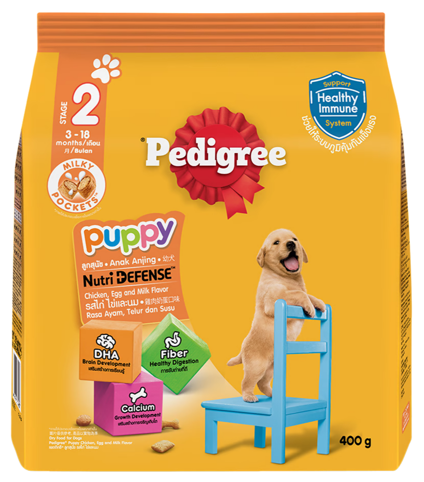 PEDIGREE STAGE 2 DÀNH CHO CHÓ CON VỊ GÀ, TRỨNG & SỮA - Tiệm Spa Bốn Chân