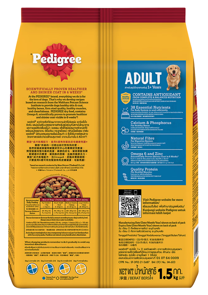 PEDIGREE DÀNH CHO CHÓ TRƯỞNG THÀNH VỊ GAN & RAU CỦ - Tiệm Spa Bốn Chân