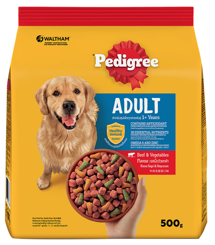 PEDIGREE DÀNH CHO CHÓ TRƯỞNG THÀNH VỊ BÒ & RAU CỦ - Tiệm Spa Bốn Chân