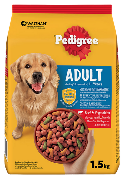 PEDIGREE DÀNH CHO CHÓ TRƯỞNG THÀNH VỊ BÒ & RAU CỦ - Tiệm Spa Bốn Chân