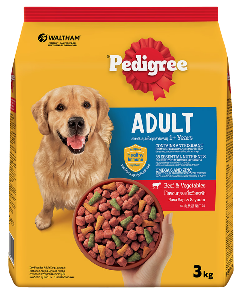 PEDIGREE DÀNH CHO CHÓ TRƯỞNG THÀNH VỊ BÒ & RAU CỦ - Tiệm Spa Bốn Chân