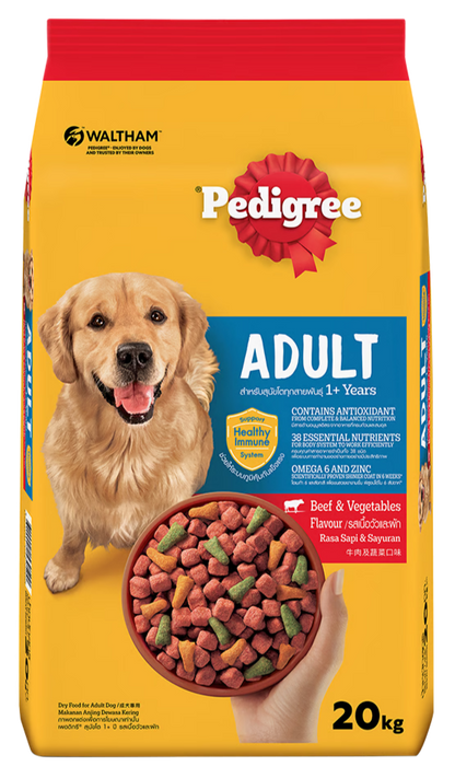 PEDIGREE DÀNH CHO CHÓ TRƯỞNG THÀNH VỊ BÒ & RAU CỦ - Tiệm Spa Bốn Chân