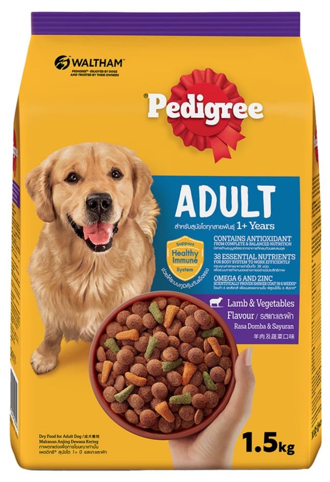 PEDIGREE DÀNH CHO CHÓ TRƯỞNG THÀNH VỊ CỪU & RAU CỦ - Tiệm Spa Bốn Chân