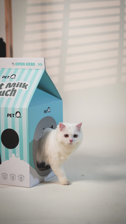 PetQ Nhà Cho Mèo Hình Sữa Hộp