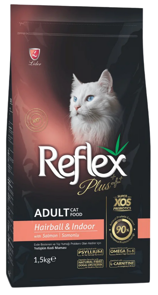 REFLEX PLUS DÀNH CHO MÈO TRƯỞNG THÀNH KIỂM SOÁT BÚI LÔNG VỊ CÁ HỒI - Tiệm Spa Bốn Chân