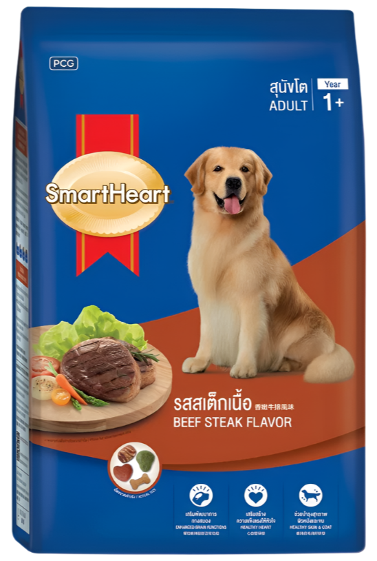 SMARTHEART DÀNH CHO CHÓ TRƯỞNG THÀNH GIỐNG VỪA VÀ LỚN VỊ BEEF STEAK - Tiệm Spa Bốn Chân