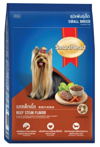 SMARTHEART DÀNH CHO CHÓ TRƯỞNG THÀNH GIỐNG NHỎ VỊ BEEF STEAK - Tiệm Spa Bốn Chân