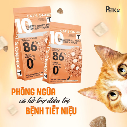 Soonsoo Cat's On Mix T Thức Ăn Hạt Cao Cấp Cho Mèo Thêm 10% Thịt Sấy Lạnh