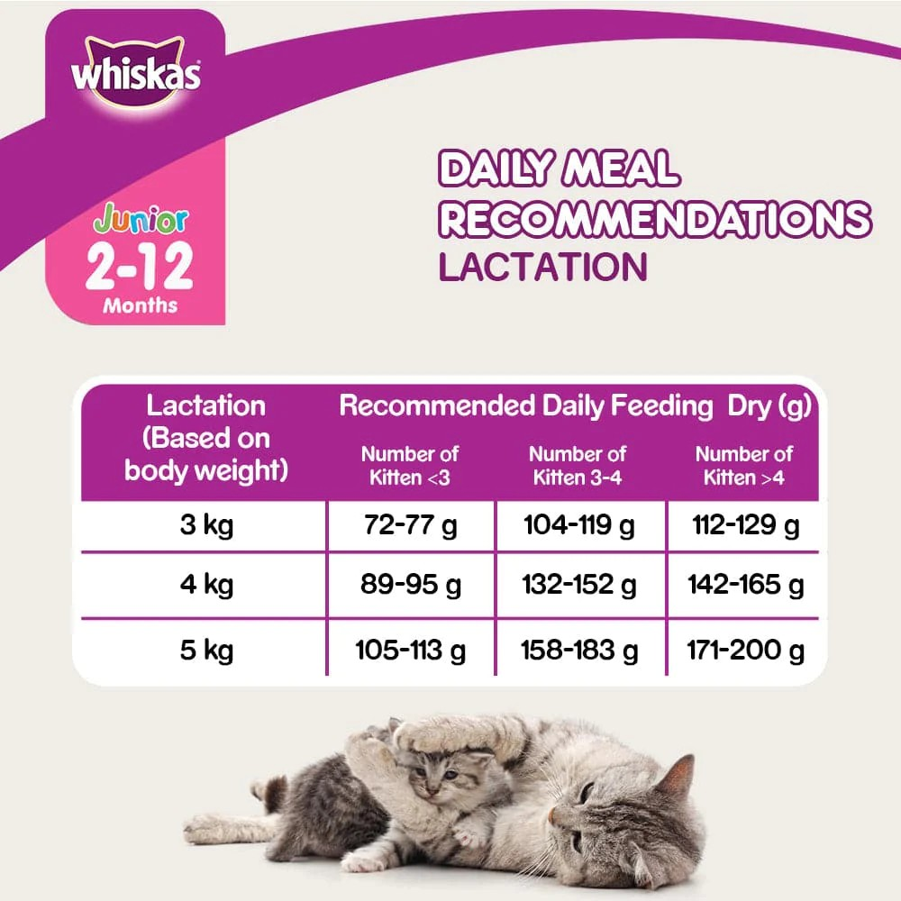 Whiskas Thức Ăn Hạt Vị Cá Ngừ & Cá Hồi Cho Mèo Con