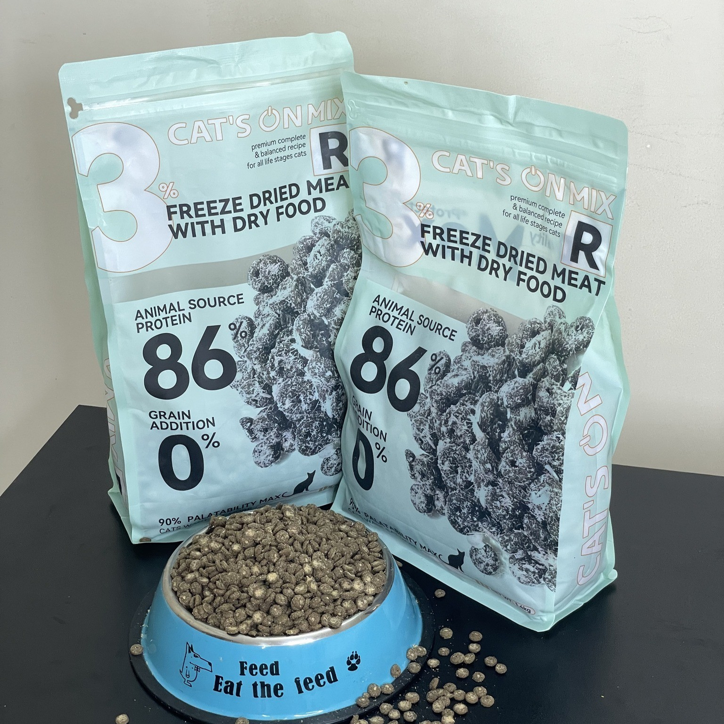 Soonsoo Cat's On Mix R Thức Ăn Hạt Cao Cấp Cho Mèo Thêm 3% Thịt Sấy Lạnh